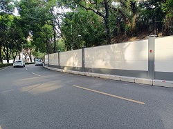 深圳坪山高中園建設-深圳圍擋廠家【旭東】在行動